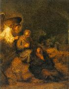 REMBRANDT Harmenszoon van Rijn The Dream of St Joseph ds oil painting picture wholesale